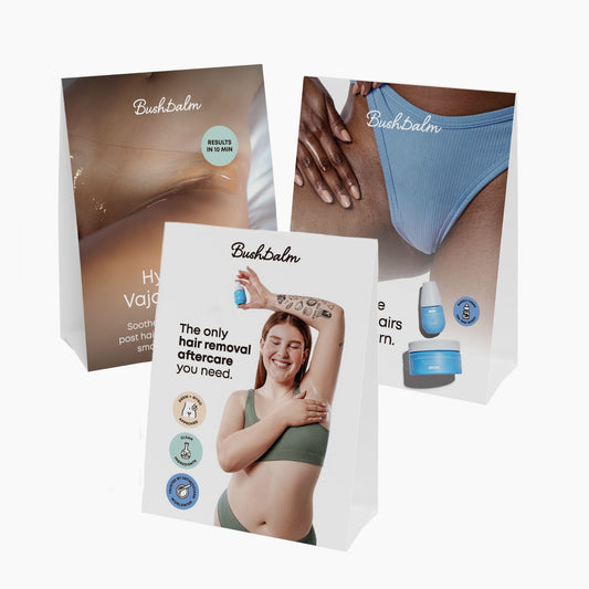 Bushbalm Pro Merch Kit Tent Cards