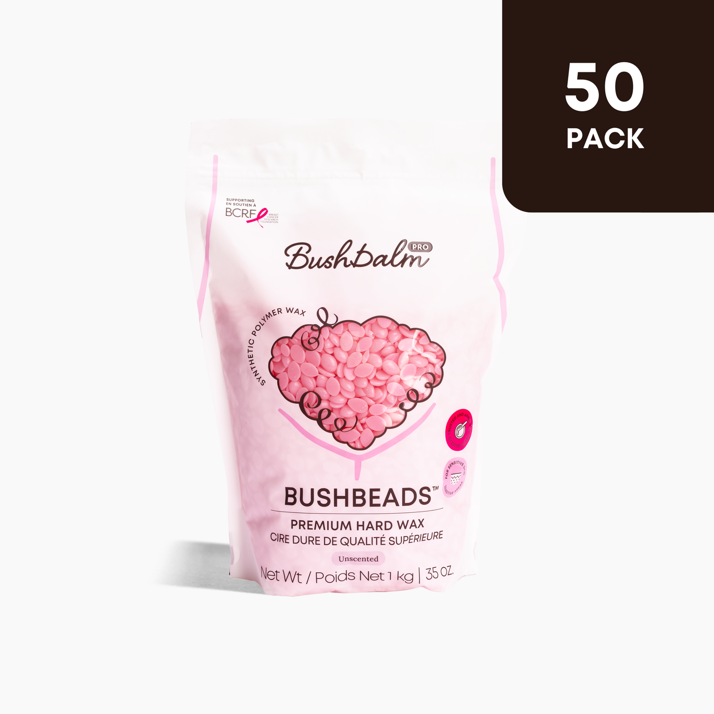 Pink Bushbeads Premium Hard Wax