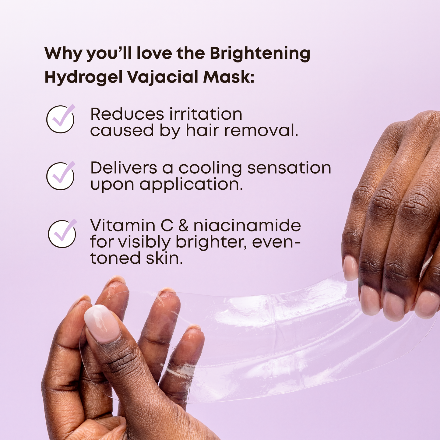 Brightening Hydrogel Vajacial Side Strip Mask