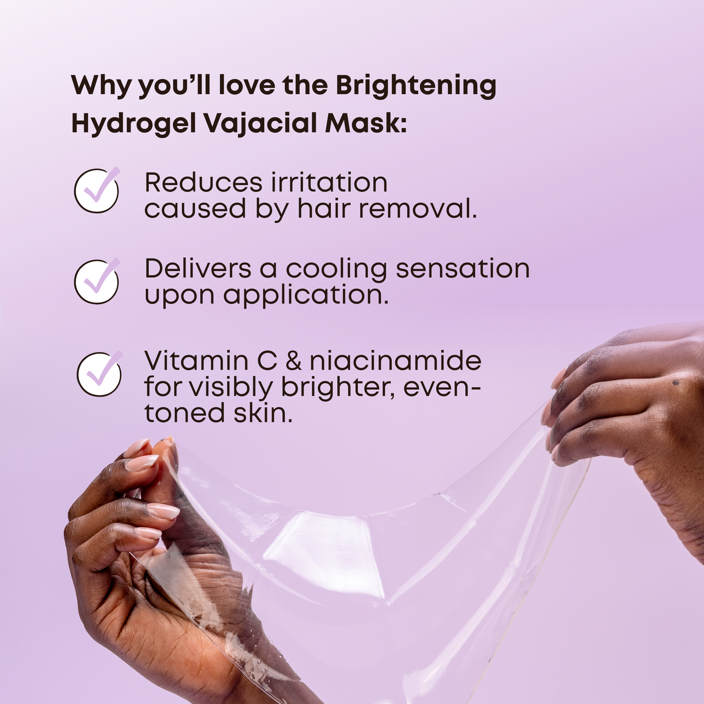 Brightening Hydrogel Vajacial Triangle Mask