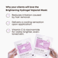 Brightening Hydrogel Vajacial Triangle Mask - Backbar
