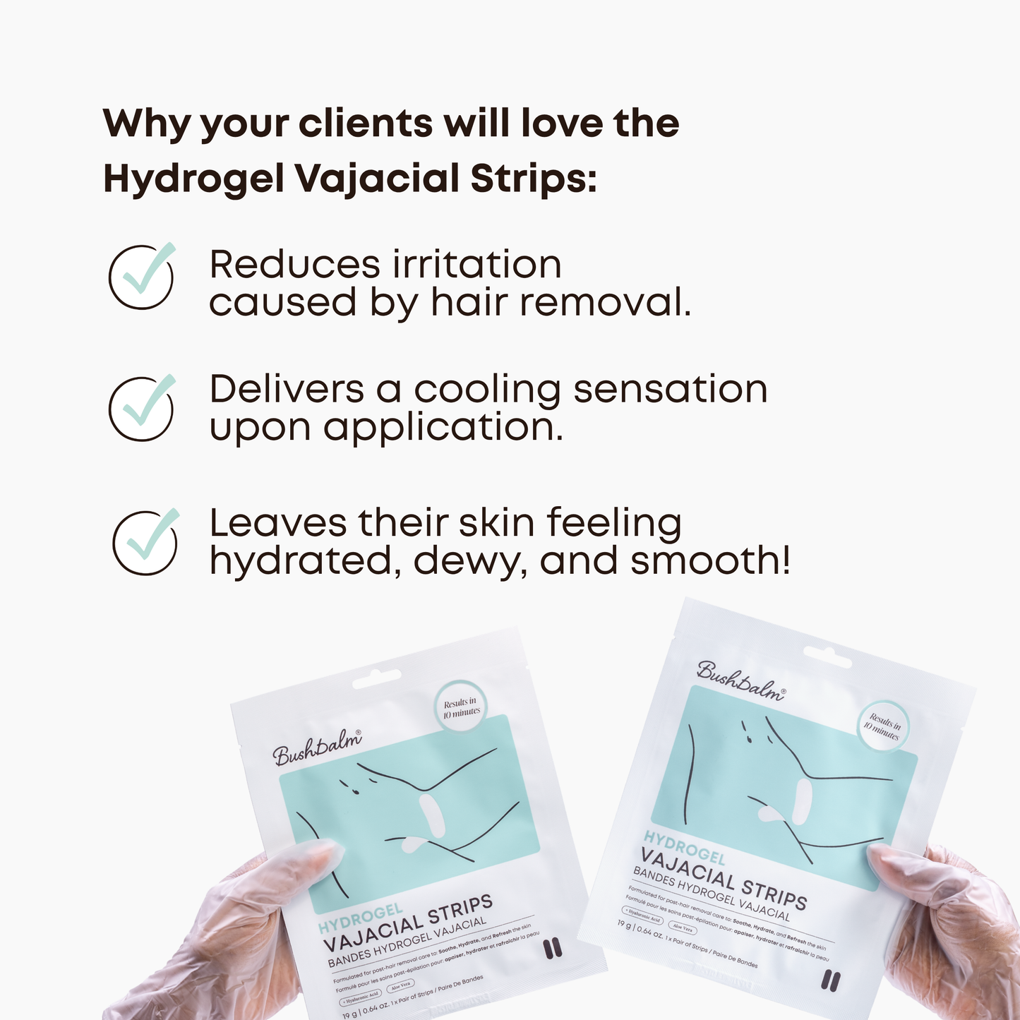 Hydrogel Vajacial Side Strip Mask - Backbar