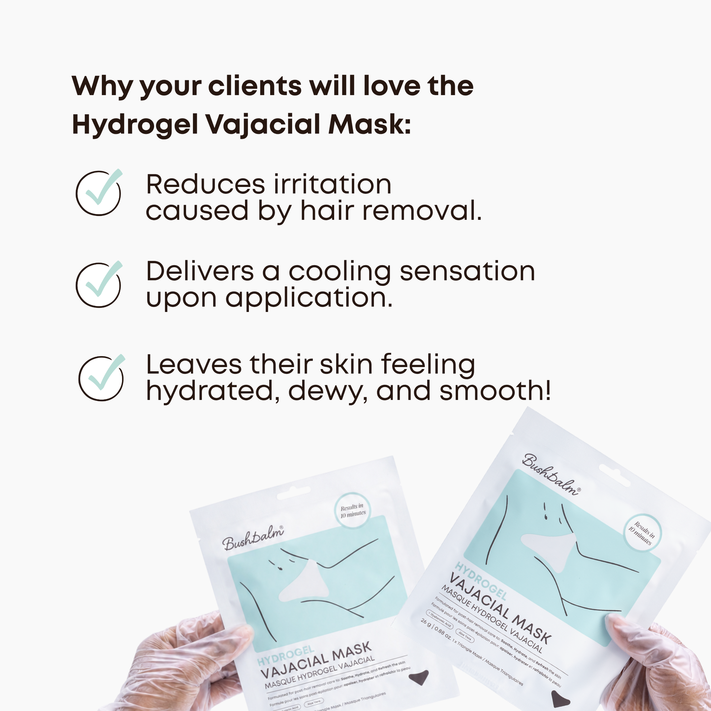 Hydrogel Vajacial Triangle Mask - Backbar