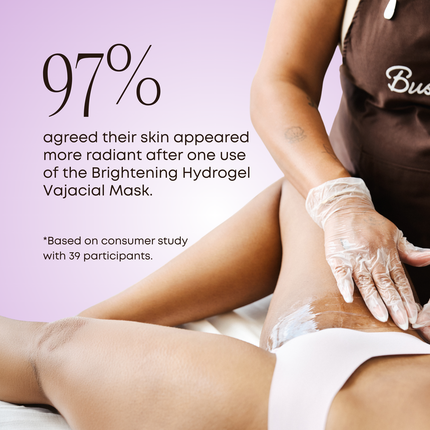 Brightening Hydrogel Vajacial Side Strip Mask - Backbar