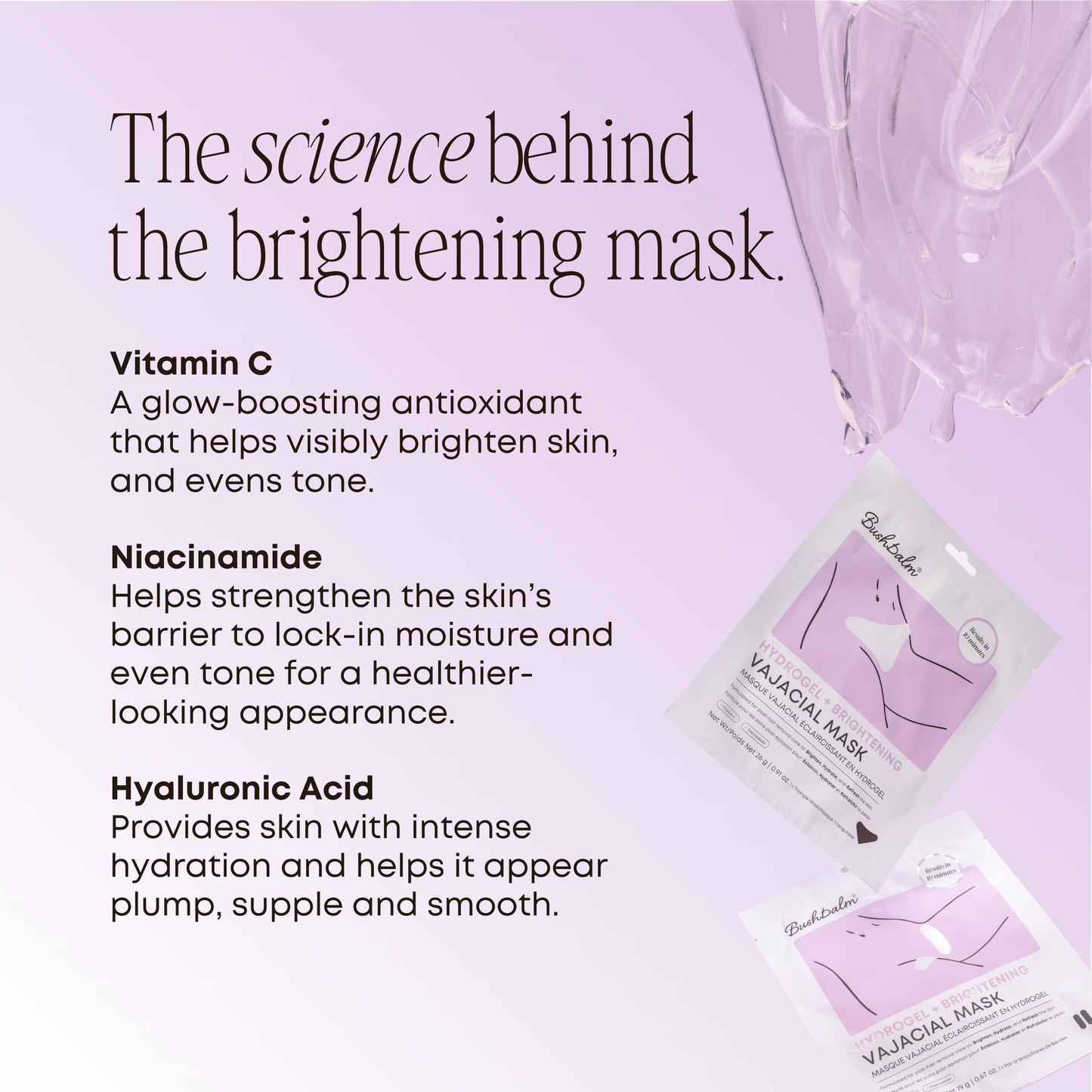 Brightening Hydrogel Vajacial Mask Set - Backbar