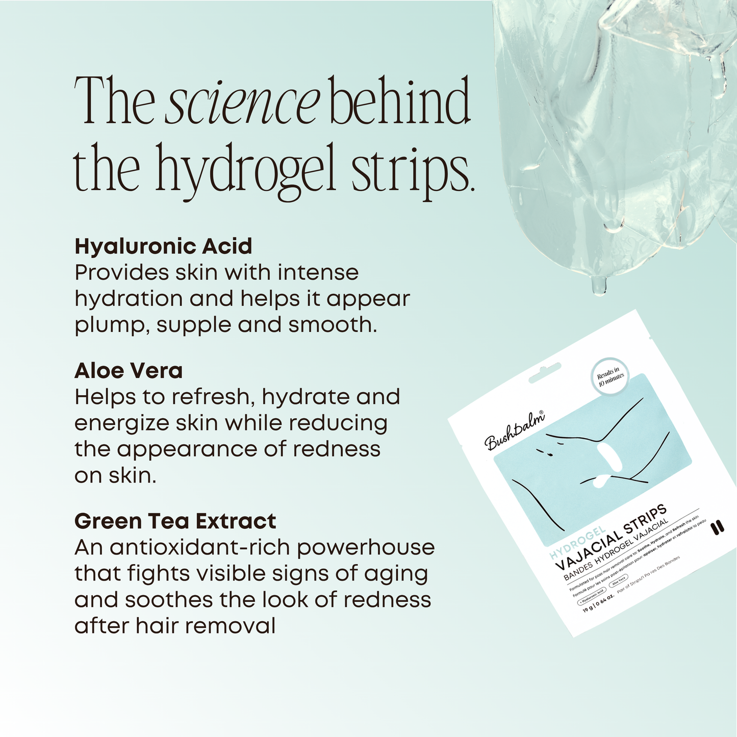 Hydrogel Vajacial Side Strip Mask - Backbar